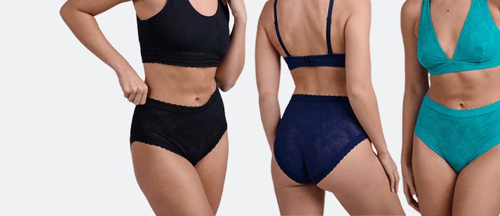 Barely Breezies Villa Lace Brief with UltimAir 