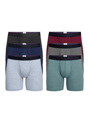 UnderGents 6 Men's Boxer Brief (With A Horizontal Fly Front For Quick