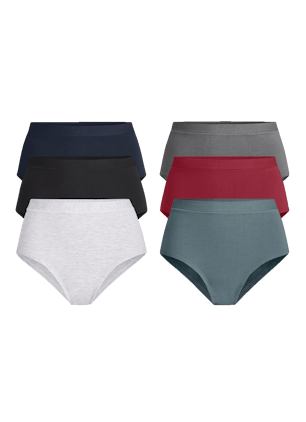 DIRCHO Women Underwear Variety of Panties Pack Lot 3 Lacy Cotton