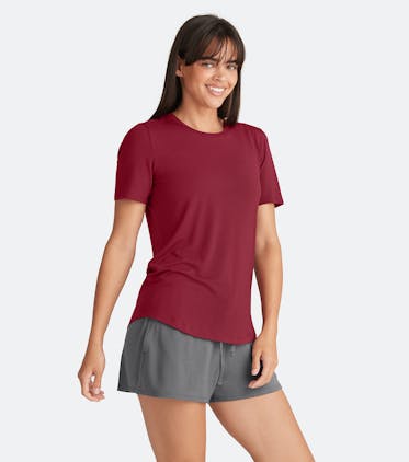 Women's Modal Crew Tee Women's Modal Crew Tee in Cabernet