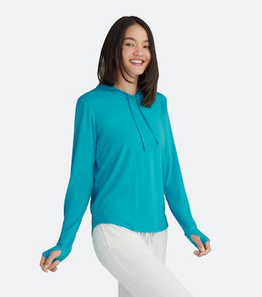 Women's Pullover Hoodie Women's Pullover Hoodie in Clear Sky
