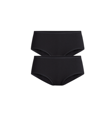 Stretch Cotton Hipster Brief 2-Pack Stretch Cotton Hipster Brief 2-Pack in Black Pack