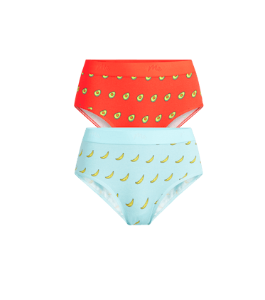 Stretch Cotton High-Waist Brief 2-Pack Stretch Cotton High-Waist Brief 2-Pack in Fruity Booty Pack