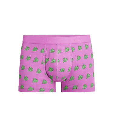 Stretch Cotton Trunk w/ Fly Stretch Cotton Trunk w/ Fly in Monstera Leaf