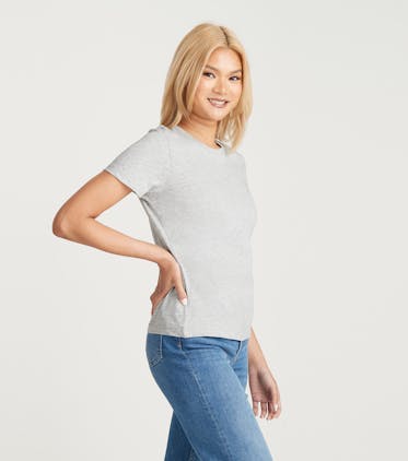 Women's Daily Crew Tee Women's Daily Crew Tee in Heather Grey