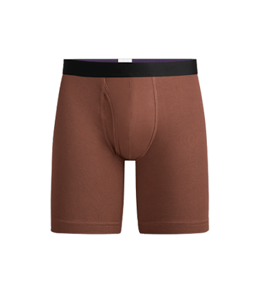 Long Boxer Brief w/ Fly Long Boxer Brief w/ Fly in Walnut Shell