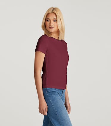 Women's Daily Crew Tee Women's Daily Crew Tee in Maroon Peak