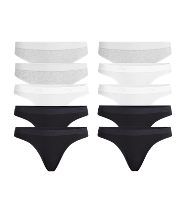 Stretch Cotton Mid-Rise Thong 10-Pack Stretch Cotton Mid-Rise Thong 10-Pack in Cotton Classic pack