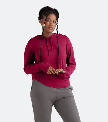 Women's Pullover Hoodie Women's Pullover Hoodie in Wine 'n Dine
