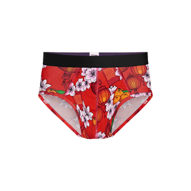 Kukuzhu Men Chinese New Year Lucky Red Underwear, Soft Stretch Boxer Briefs  Bunny Rabbit Year Panties Spring Festival 