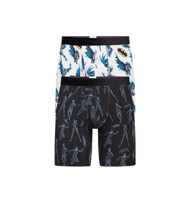 Long Boxer Brief w/ Fly 2-Pack Long Boxer Brief w/ Fly 2-Pack in Hero & Villain Pack