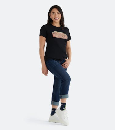 Women's Graphic Daily Crew Tee Women's Graphic Daily Crew Tee in Stranger Things Black