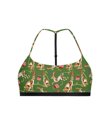 T-Back Bralette T-Back Bralette in Love, Flowers, & Hares