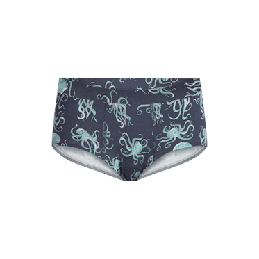 Meundies Feelfree Print Cheeky Briefs in Blue