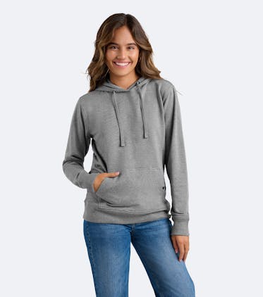 Women's French Terry Pullover Hoodie Women's French Terry Pullover Hoodie in Heather Grey