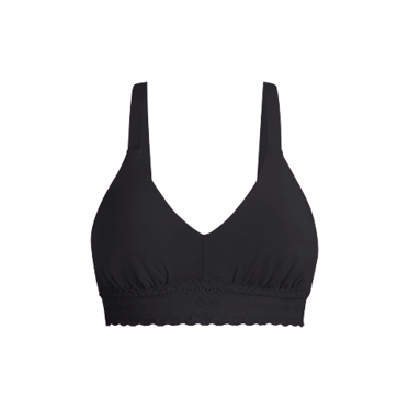 Longline sports bra - Dirty Pink – Eco Black