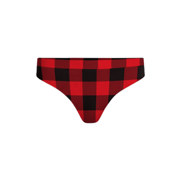The Plaid And Simple | Green Buffalo Check Cheeky Underwear