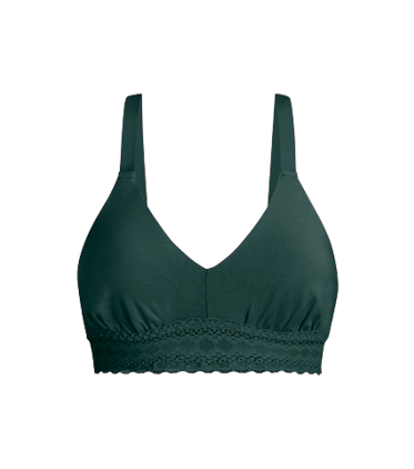 FeelFree Lace Longline Bralette FeelFree Lace Longline Bralette in Pine Green