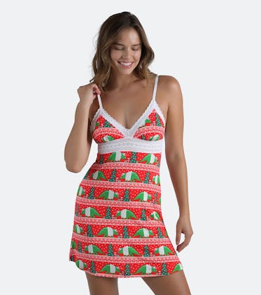 FeelFree Lace Chemise FeelFree Lace Chemise in Cozy Dino