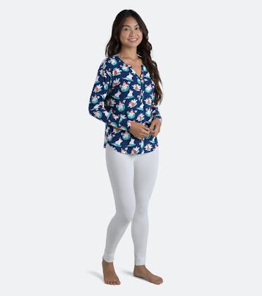 Women's Modal Henley Women's Modal Henley in Beary and Bright