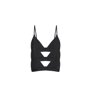 FeelFree Triangle Bralette 3-Pack FeelFree Triangle Bralette 3-Pack in Black
