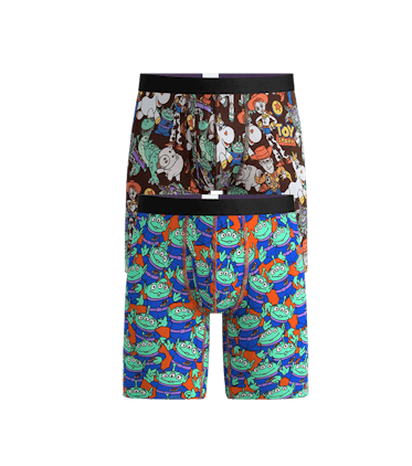 Long Boxer Brief w/ Fly 2-Pack Long Boxer Brief w/ Fly 2-Pack in Toy Story Pack