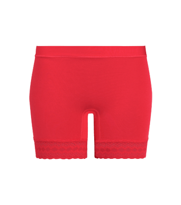 FeelFree Lace Long Boyshort FeelFree Lace Long Boyshort in Rosy Cheeks