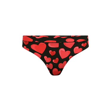 Ladies' Valentine's Day Panties Soft Comfortable Stretchy Seamless Thong  Full Of Hearts Low Rise Full Coverage Boxer Briefs valentines day lingerie  for women Black S at  Women's Clothing store