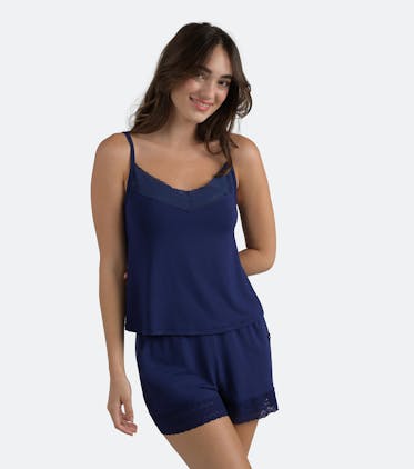 Women's FeelFree Lace PJ Set Women's FeelFree Lace PJ Set in Midnight Kiss