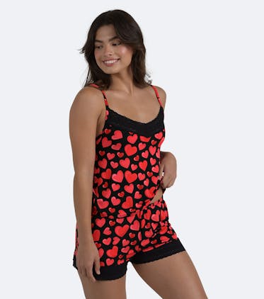 Women's FeelFree Lace PJ Set Women's FeelFree Lace PJ Set in Racing Hearts