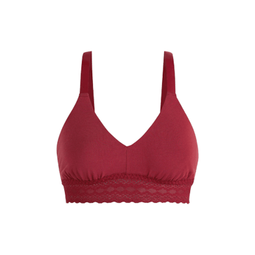 OMBMUT Matching Bra and Panty Sets for Women, 2 Pieces Comfortable Wirefree  Bra and Underwear Set Seamless Lace Bralettes Red at  Women's  Clothing store